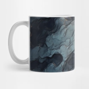 Stylized Silver Stone Surface Mug